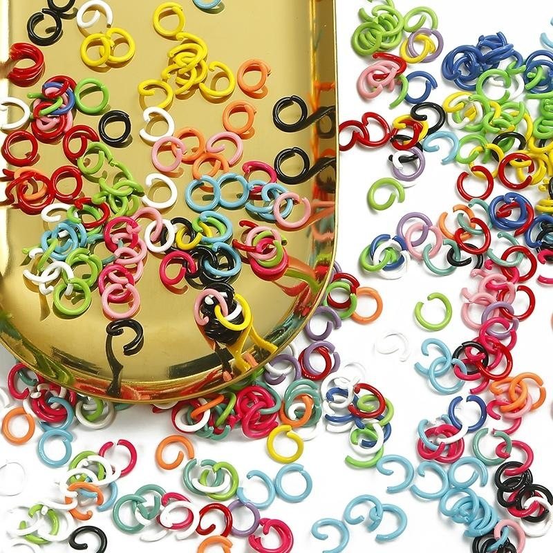 开口圈彩色DIY烤漆单圈手工材料材料配件连接圈材料包饰品环链,饰品/流行首饰/时尚饰品新,其他DIY饰品配件,淘宝优惠券,粉丝福利购,淘宝优惠卷