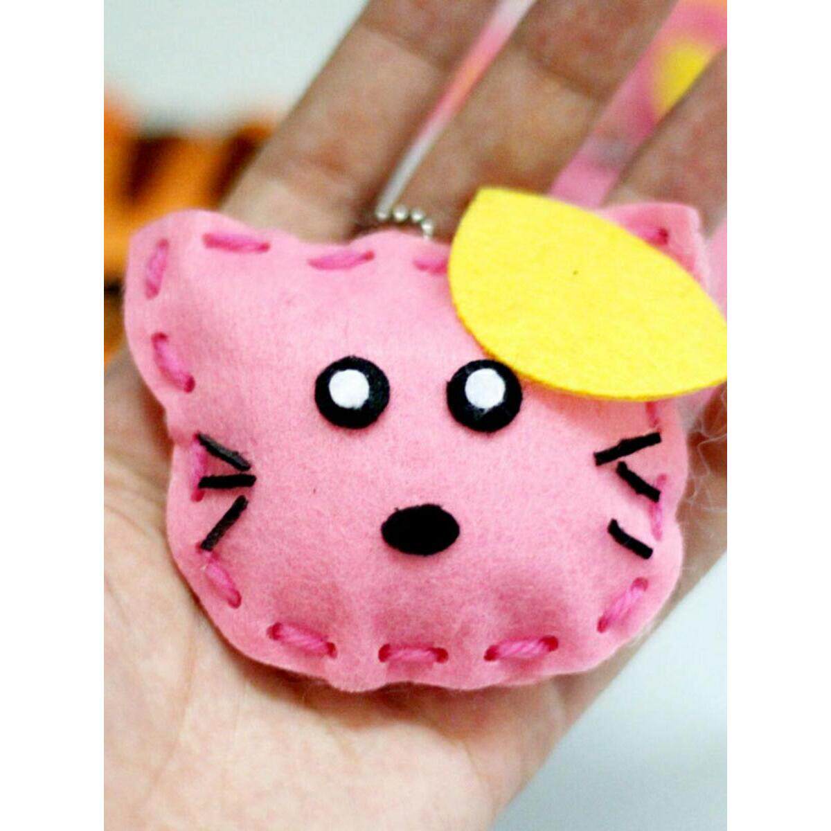 创意套装布艺小挂件制作制作材料刺绣贴手工道具小班挂饰毛线毛绒