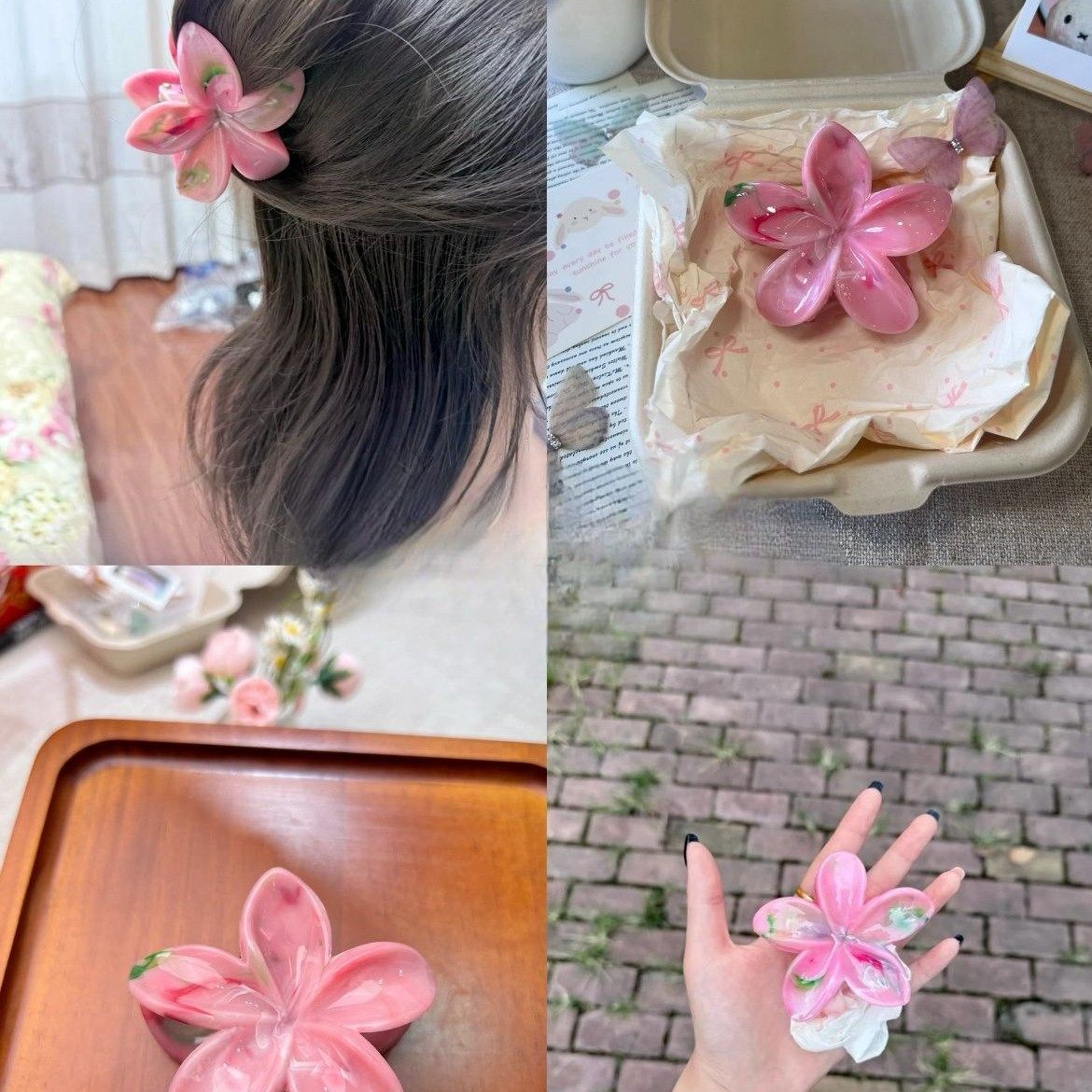 氛围感出片神器花朵抓夹女式紫荆花拍照好看鸡蛋花抓夹外网爆火,饰品/流行首饰/时尚饰品新,发饰,淘宝优惠券,粉丝福利购,淘宝优惠卷