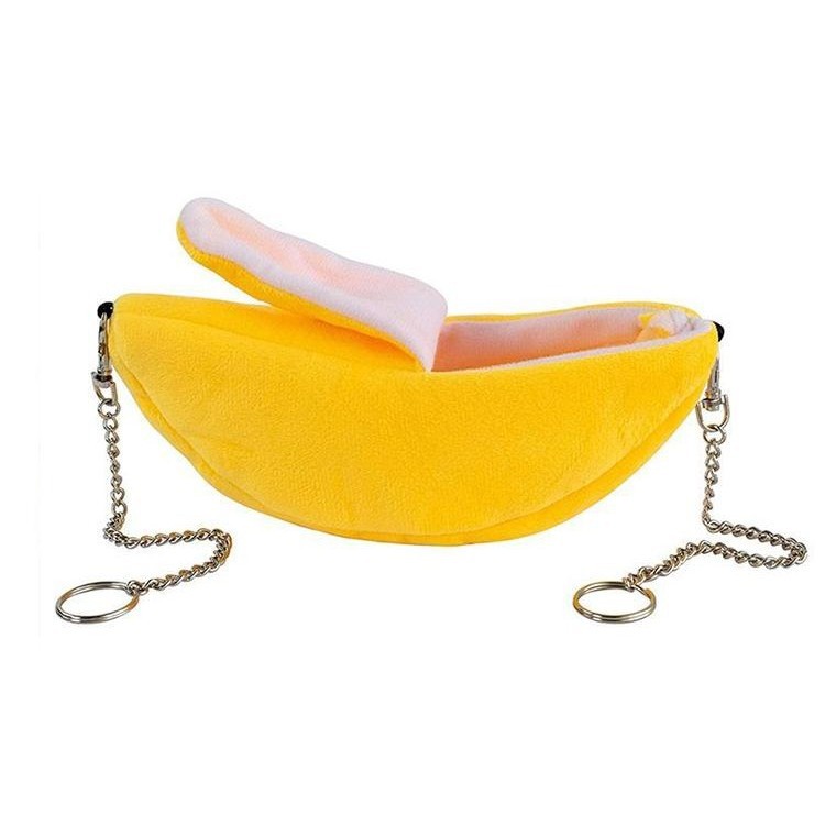 蜜袋鼯专用棉窝过冬保暖仓鼠躲避香蕉吊床玩具金丝熊造景用品小床