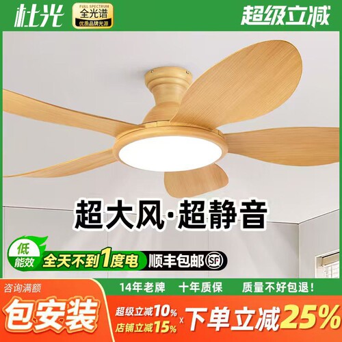 变频吊扇灯客厅家用吸顶风扇灯20