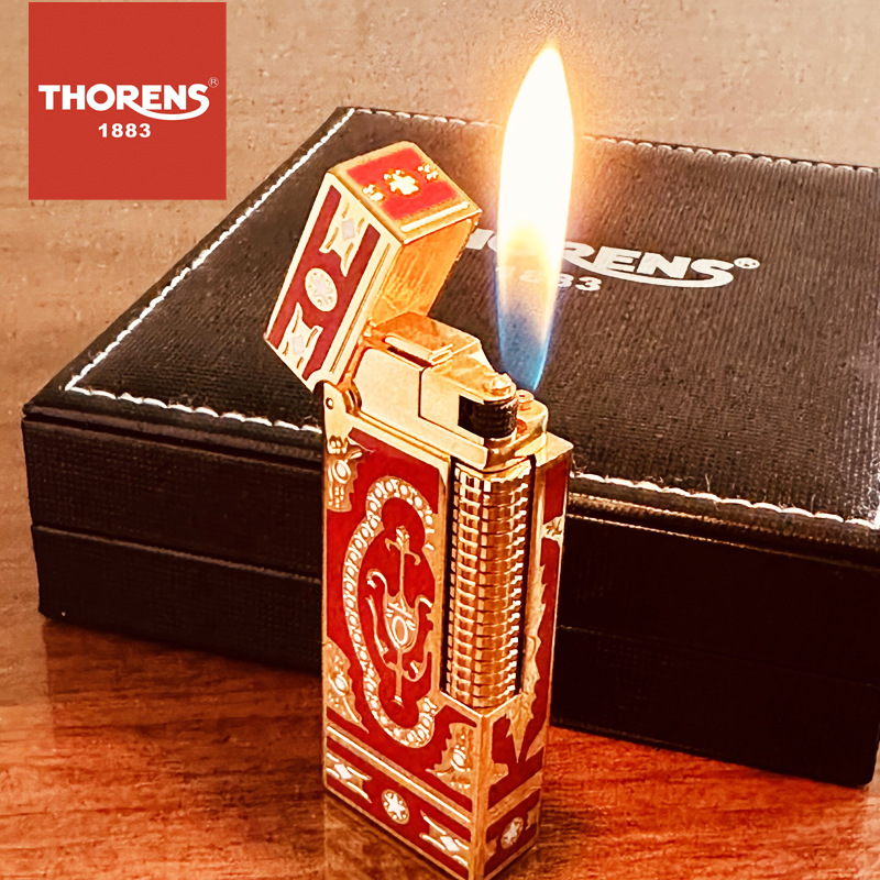 锉刀纹液压杆经典窄版侧滑轮煤油打火机送父亲男士朋友高档礼物