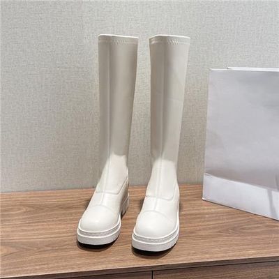 小码长靴32内增高长筒靴女米白色厚底骑士靴33小个子高筒靴34