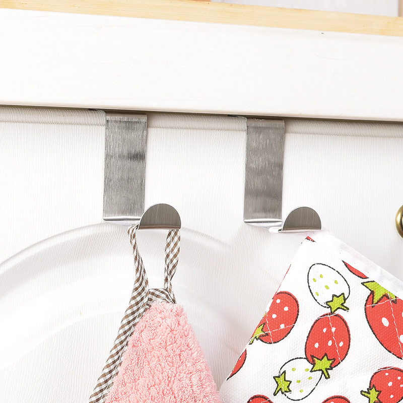 卡通小兔子门背式挂钩称重家用整理铁钩子门后重物钩子收纳架挂钩