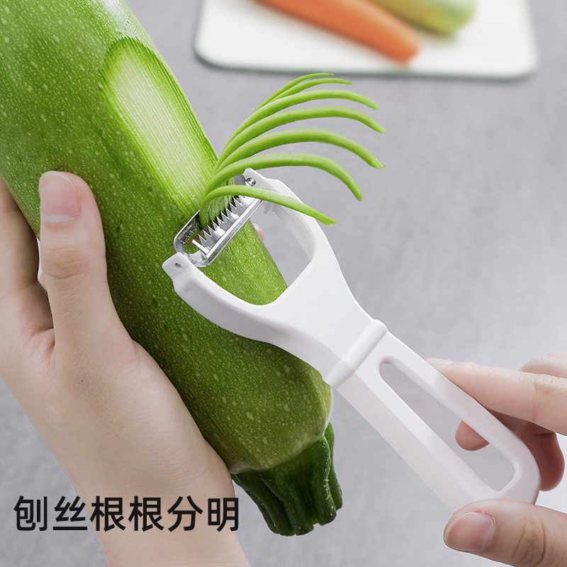 日本进口土豆丝刨丝器不锈钢黄瓜胡萝卜刨丝刀多功能切丝器擦丝器