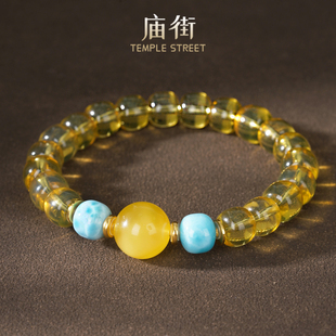【菲菲专属】庙街墨西哥蓝珀DIY老型珠手串(多样性发一)