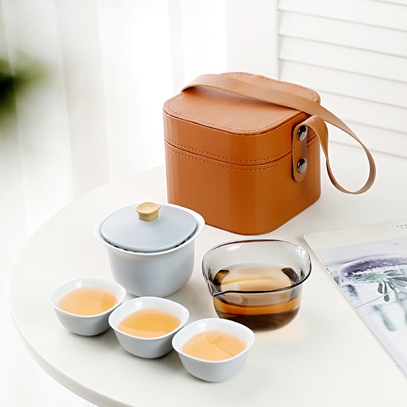 泡茶杯旅行茶具快客杯玻璃户外