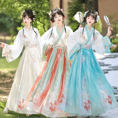 齐腰日常套装刺绣锦上添花襦裙