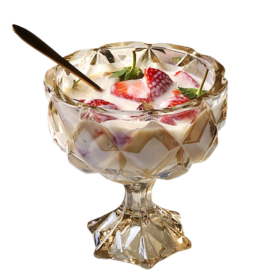 玻璃欧式创意高脚雪糕沙拉碗
