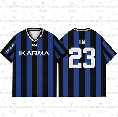 夏季新款Stray Kids KARMA球衣李旻浩金昇玟宽松V领短袖应援衣