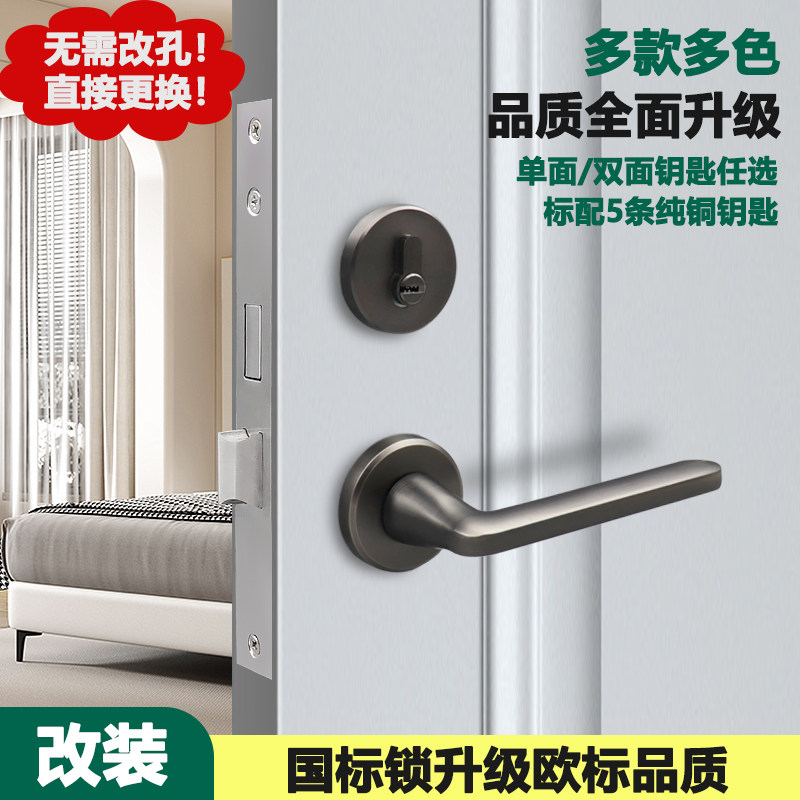 304不锈钢新升级改装防火门锁图片