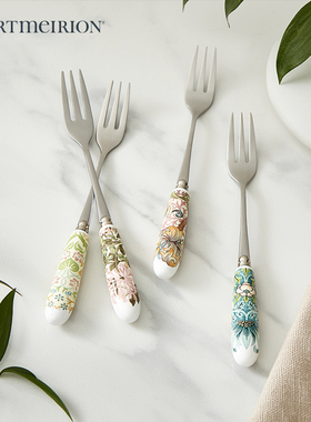 Portmeirion波特美林英国进口陶瓷下午茶甜品点心叉咖啡勺搅拌勺