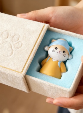 手工钩织小猫挂件材料包