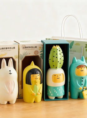 可爱卡通动物毛绒手办摆件