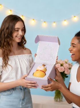 甜美少女卡通家居摆件礼盒装