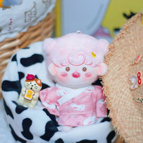 10cm棉花娃衣双色和服含随机送发夹现货海星体/正常体可以穿