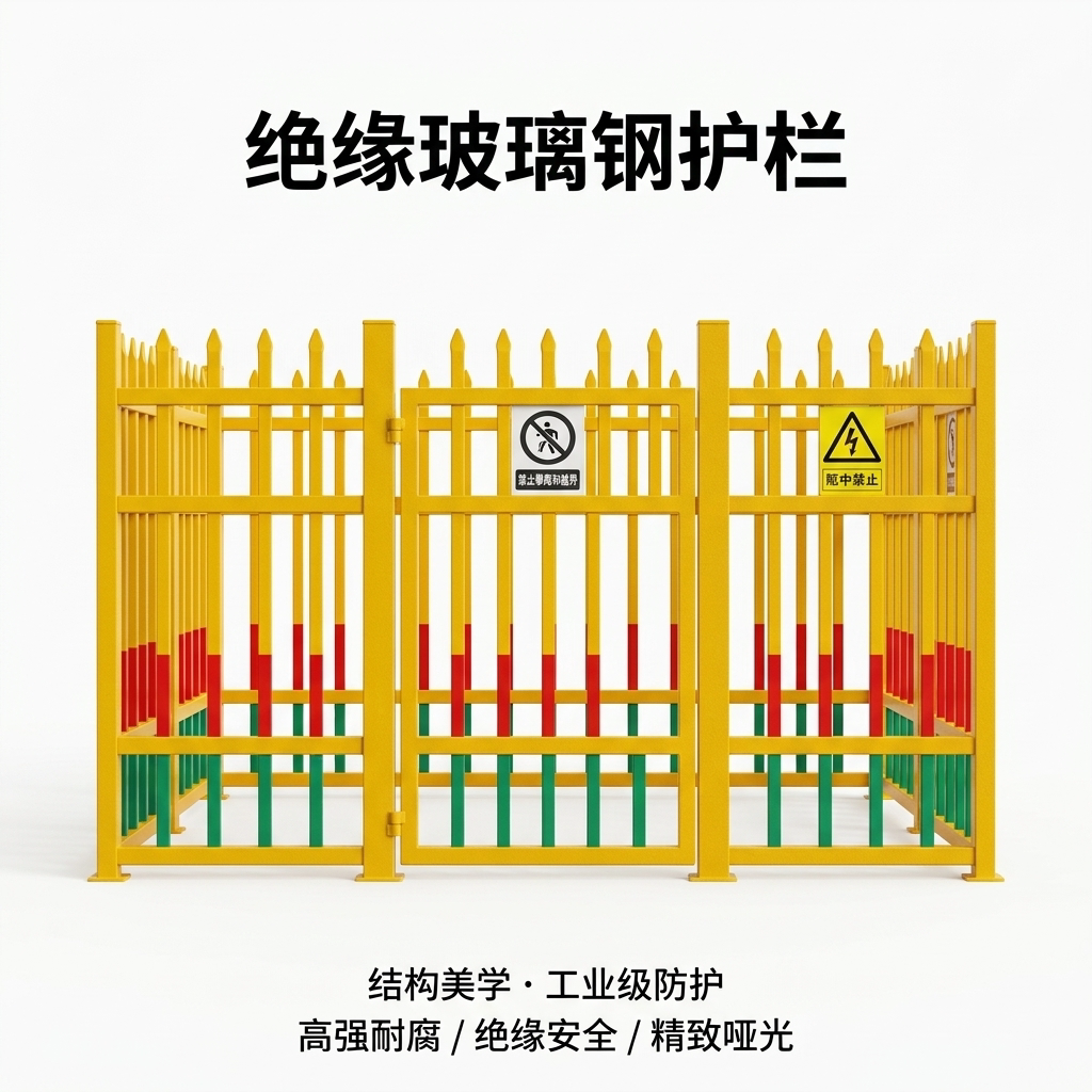 变压器护栏玻璃钢围栏电力安全固定式绝缘箱式变配电室环网柜栅栏