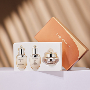 保湿 60ml小样旅行装 紧致祛黄 whoo后天气丹花献三3件套装 专柜正品