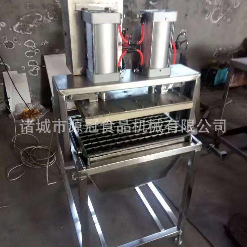 供应气动鱼豆腐切块机拖拉式千页豆腐切块设备山楂糕切块机器厂家