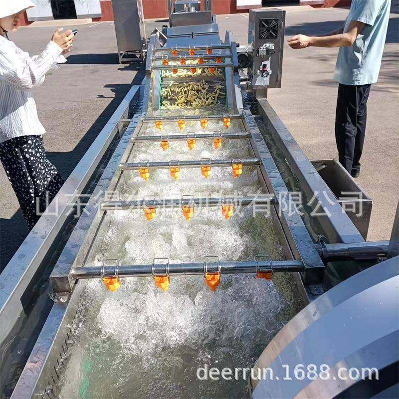 法式速冻薯条生产线 裹粉薯条油炸机 1000kg/h 性能稳定 自动化