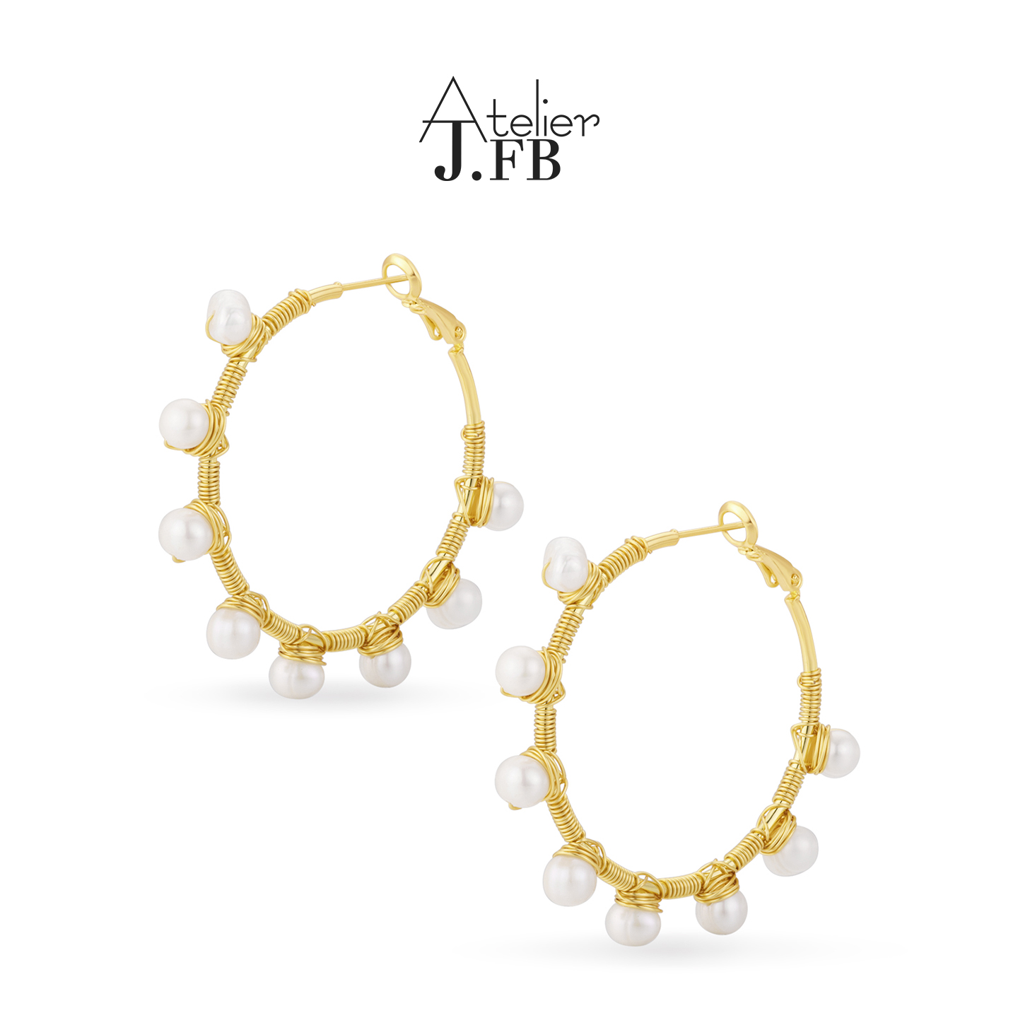 阿珂推荐JFB瘦脸淡水珍珠耳圈