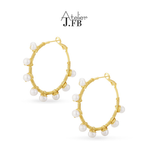 阿珂推荐JFB瘦脸淡水珍珠耳圈