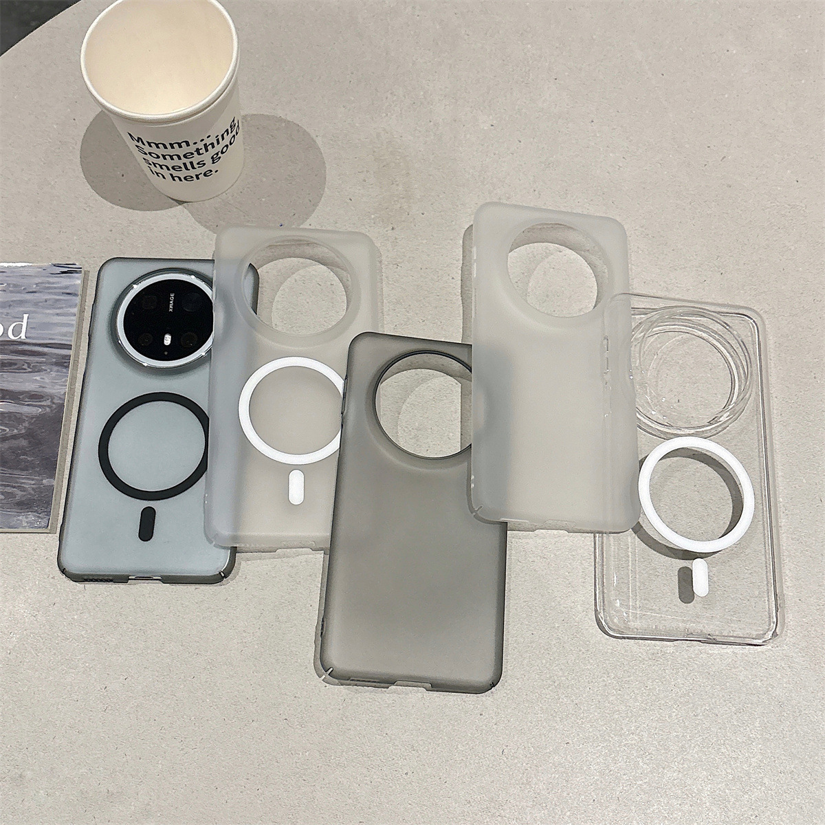 华为磁吸高级透明手机保护壳新款