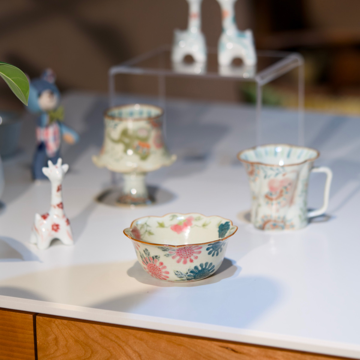 无垠里|太阳花花口甜品碗 景德镇手工高颜值小众设计风咖啡杯食器