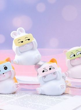 萌宠卡通汽车创意摆饰玩偶公仔