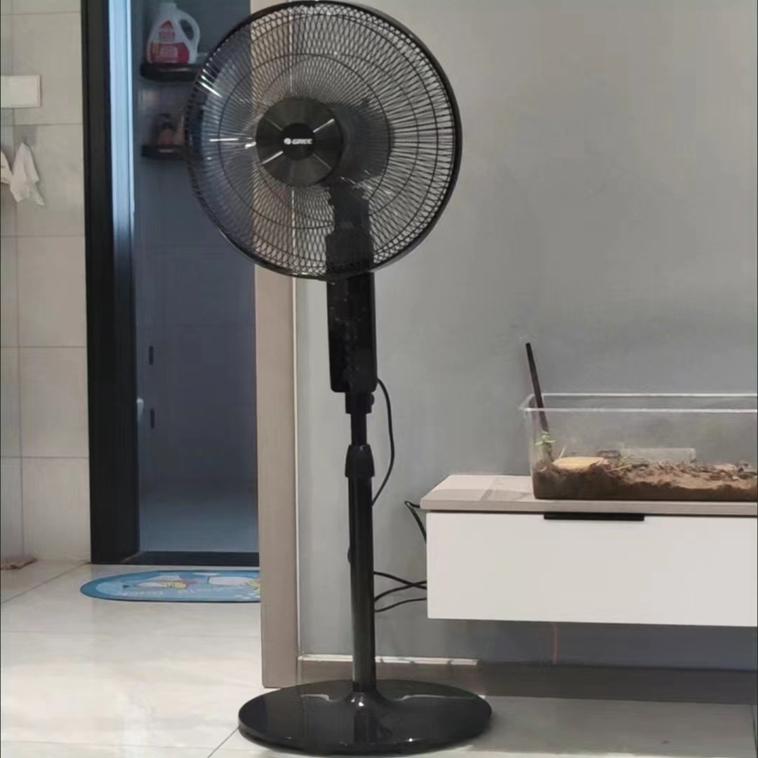 格力电风扇家用轻音落地扇立式机节能大风量械转页摇头宿舍办公室