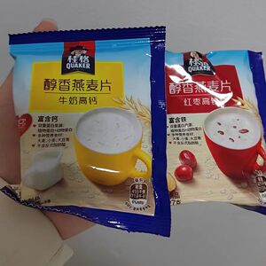 桂格麦片醇香燕麦片独立包装牛奶高铁高纤谷物冲调营养早餐速食品