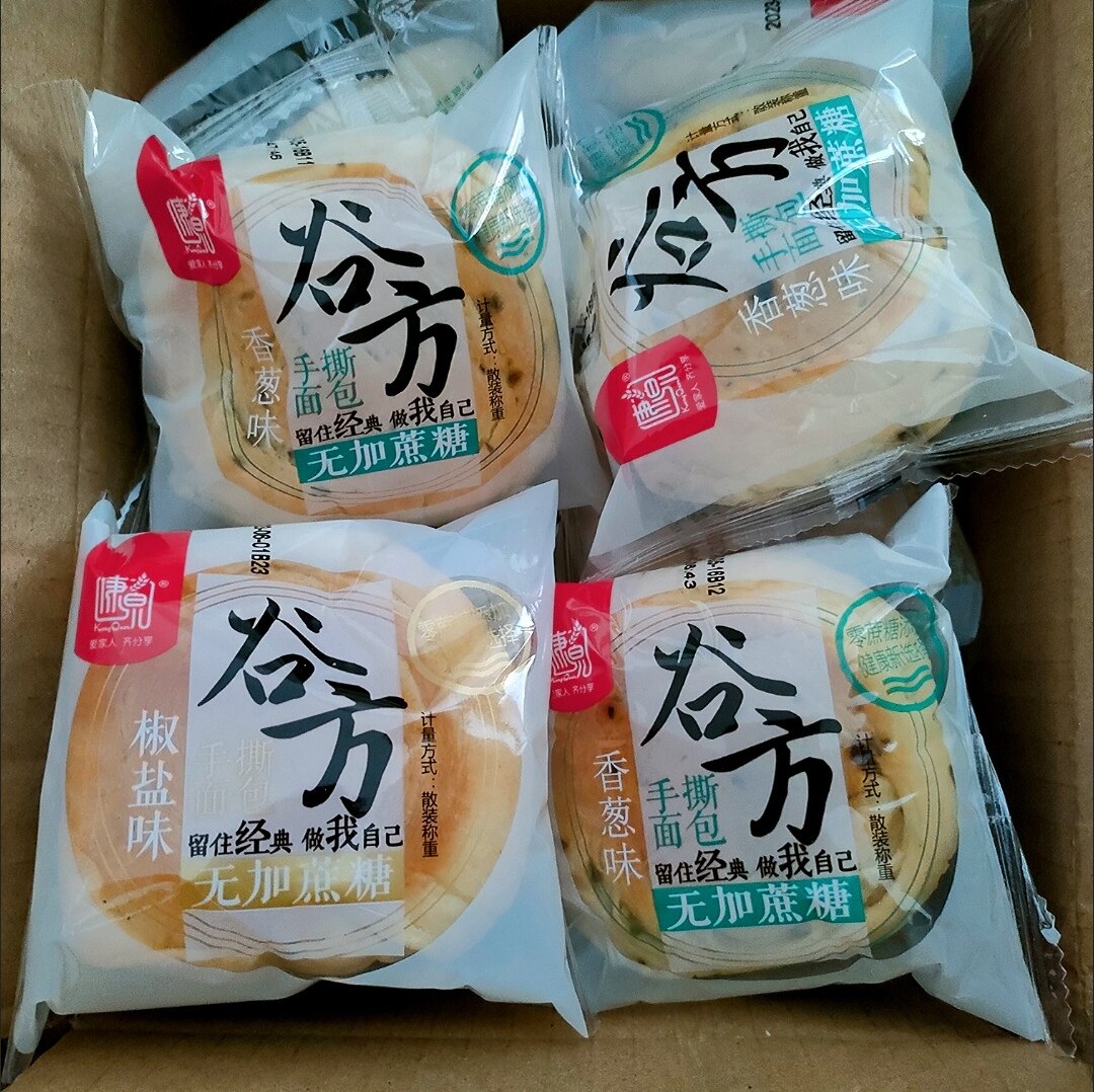 无加蔗糖谷方手撕面包咸香味香葱椒盐高饱腹早晚代餐上班族零食品