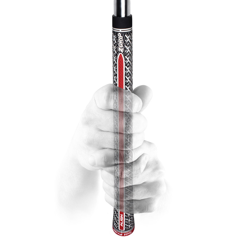 男ZGrip Align高尔夫球杆握把红脊线方向指示握把套防滑棉线橡胶