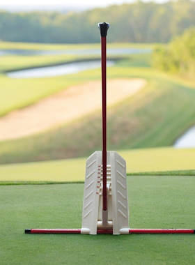 出日本随身迷你高尔夫挥杆平面练习器底座卡扣座子适配通用指示杆