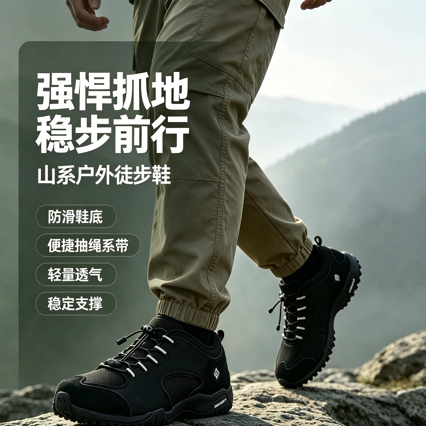 哥伦比亚超强抓地徒步鞋男登山鞋