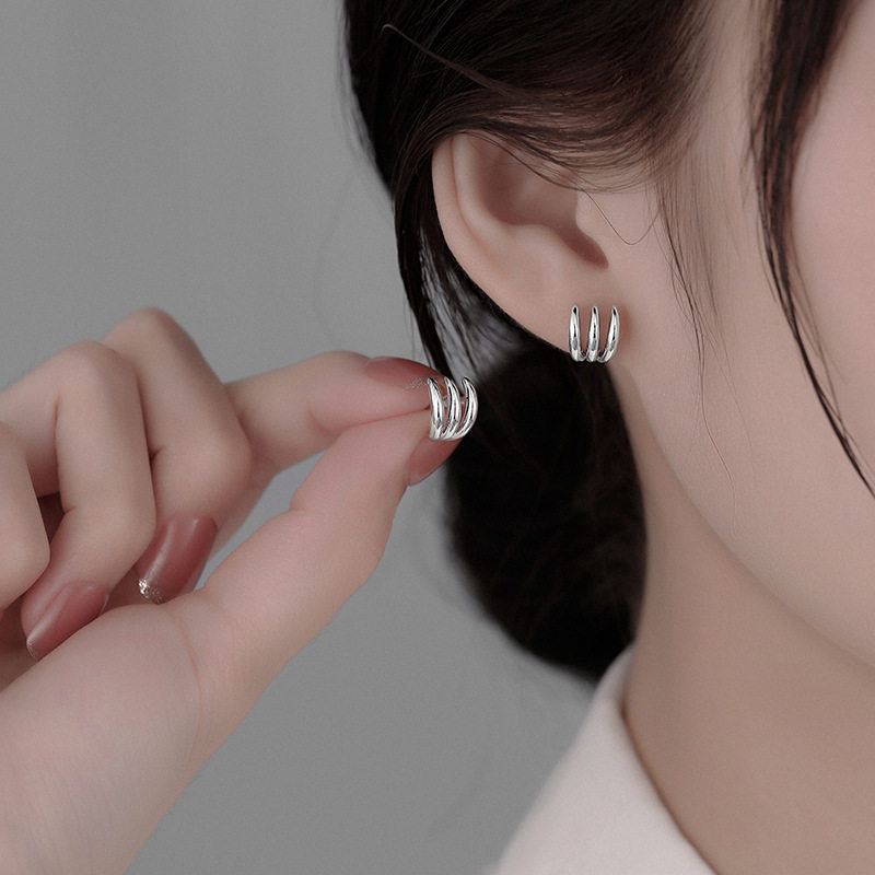 925纯银耳钉女冷淡风耳环轻奢小众设计感夏季耳饰ins风学生潮小巧,饰品/流行首饰/时尚饰品新,耳钉,淘宝优惠券,粉丝福利购,淘宝优惠卷