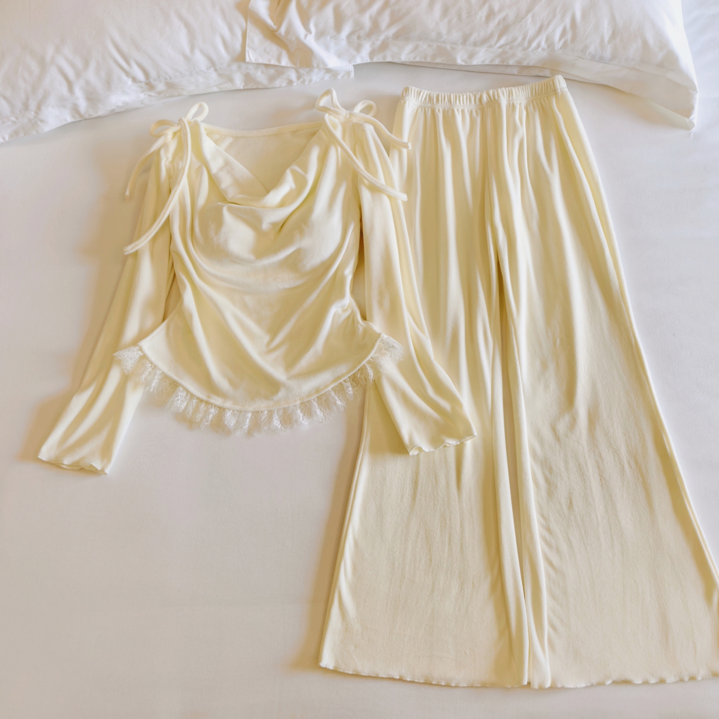 双面海岛绒睡衣女春秋冬家居服