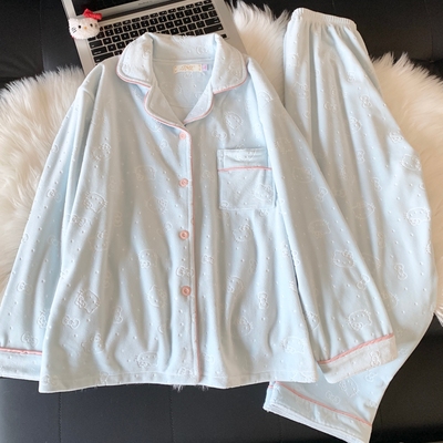 海岛绒睡衣女春秋冬软绵绵家居服