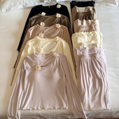 海岛绒睡衣女春秋冬软绵绵家居服