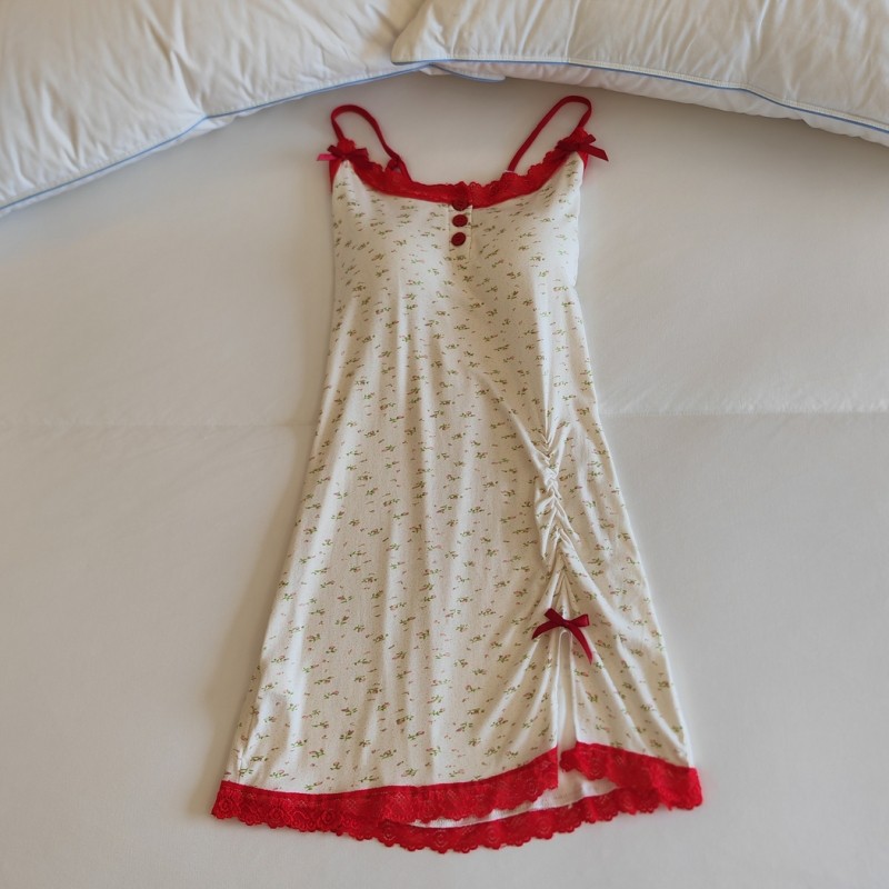 睡裙女春夏季带胸垫一体吊带连衣裙薄款甜美性感莫代尔睡衣家居服,女士内衣/男士内衣/家居服,睡裙,淘宝优惠券,粉丝福利购,淘宝优惠卷