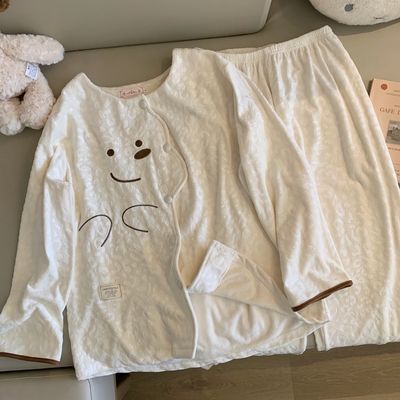 海岛绒睡衣女春秋冬软绵绵家居服