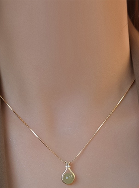 福袋和田玉项链女2025年新款小众设计锁骨链母亲节礼物送妈妈