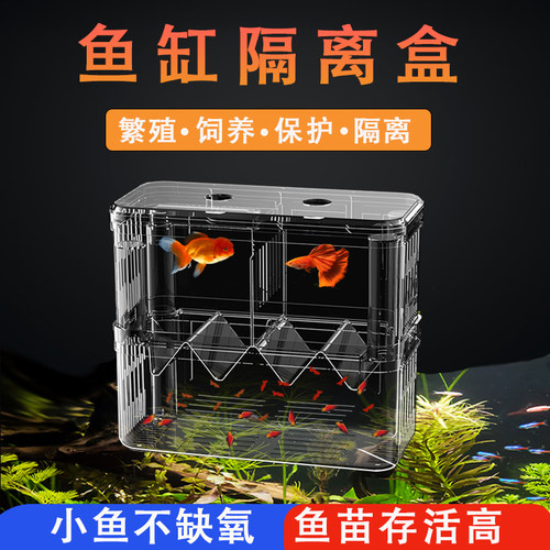 鱼缸隔离盒产卵孵化宠声