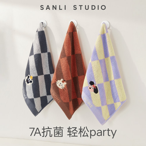 三利颜究所吸水纯棉小方巾