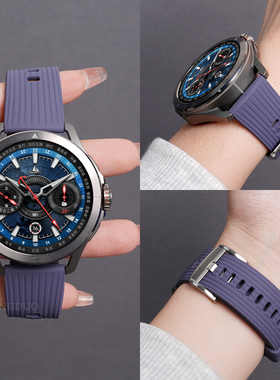 适用小米Watch S4sport表带watch5竖纹液态硅胶S3手表s1Pro运动透气color2智能GT4男款华米AmazfitGTR43腕带