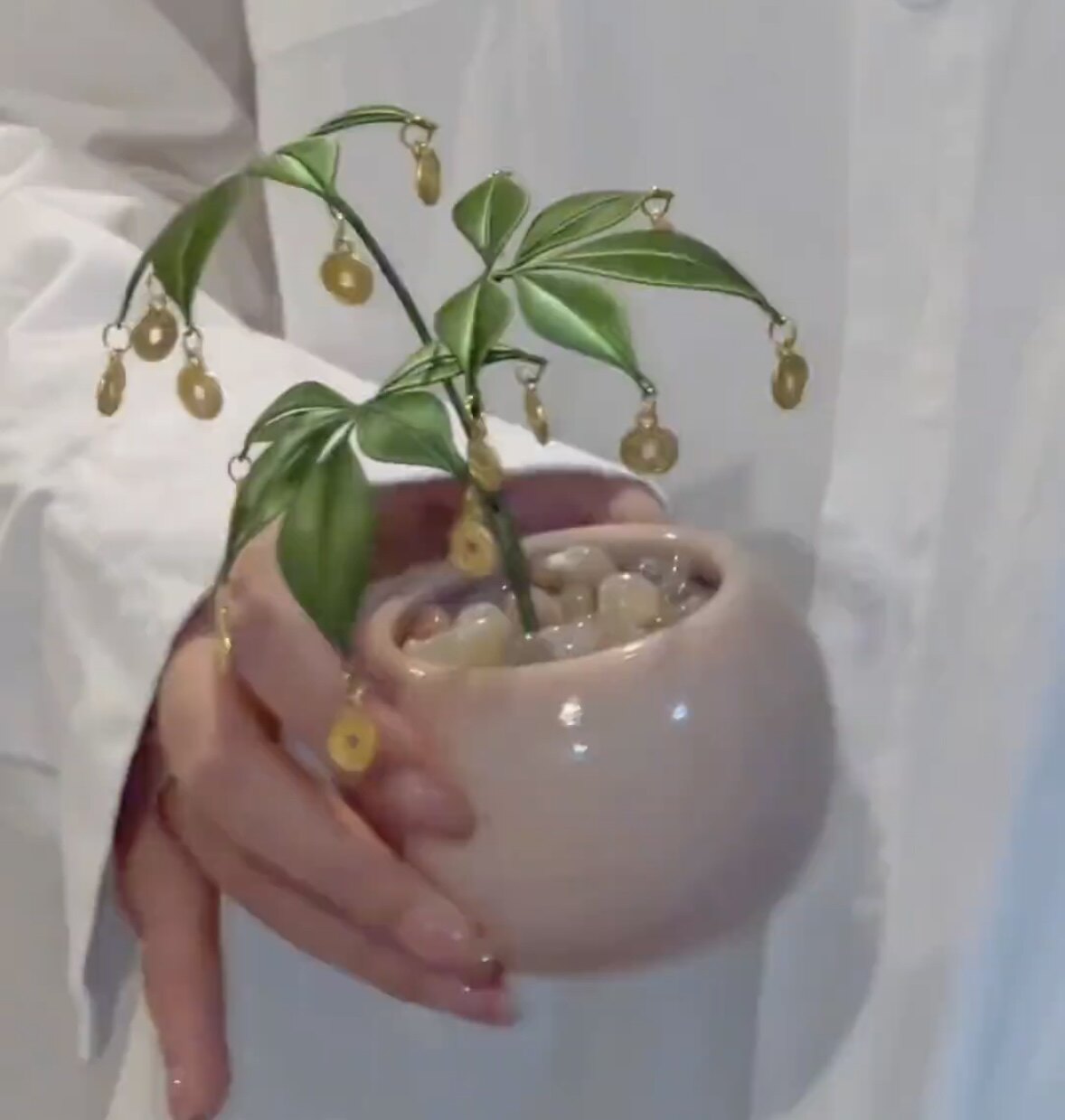 小桂花盆栽手工diy材料包自制古风绿植桌面摆件送朋友闺蜜礼物