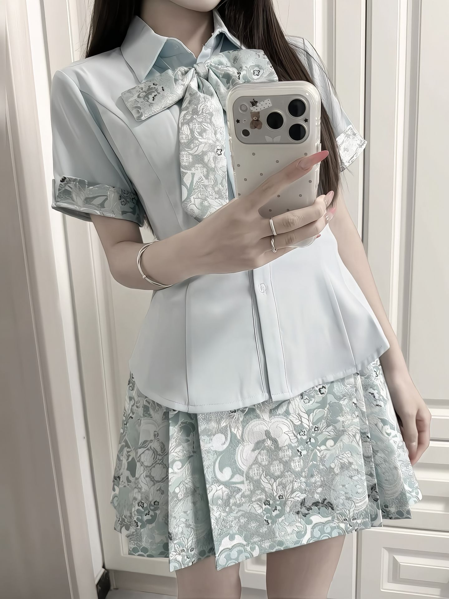 2026爆款小个子女装雪纺慵懒显瘦时尚短袖阔腿裤套装裤子女夏