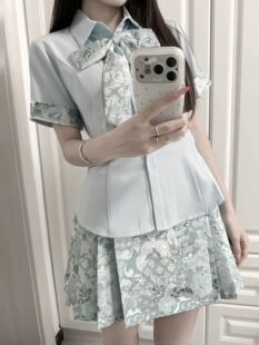 2026爆款小个子女装雪纺慵懒显瘦时尚短袖阔腿裤套装裤子女夏