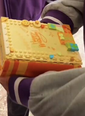 积木相册书情侣生日纪念日送礼物相框女孩子日记本小摆件礼品