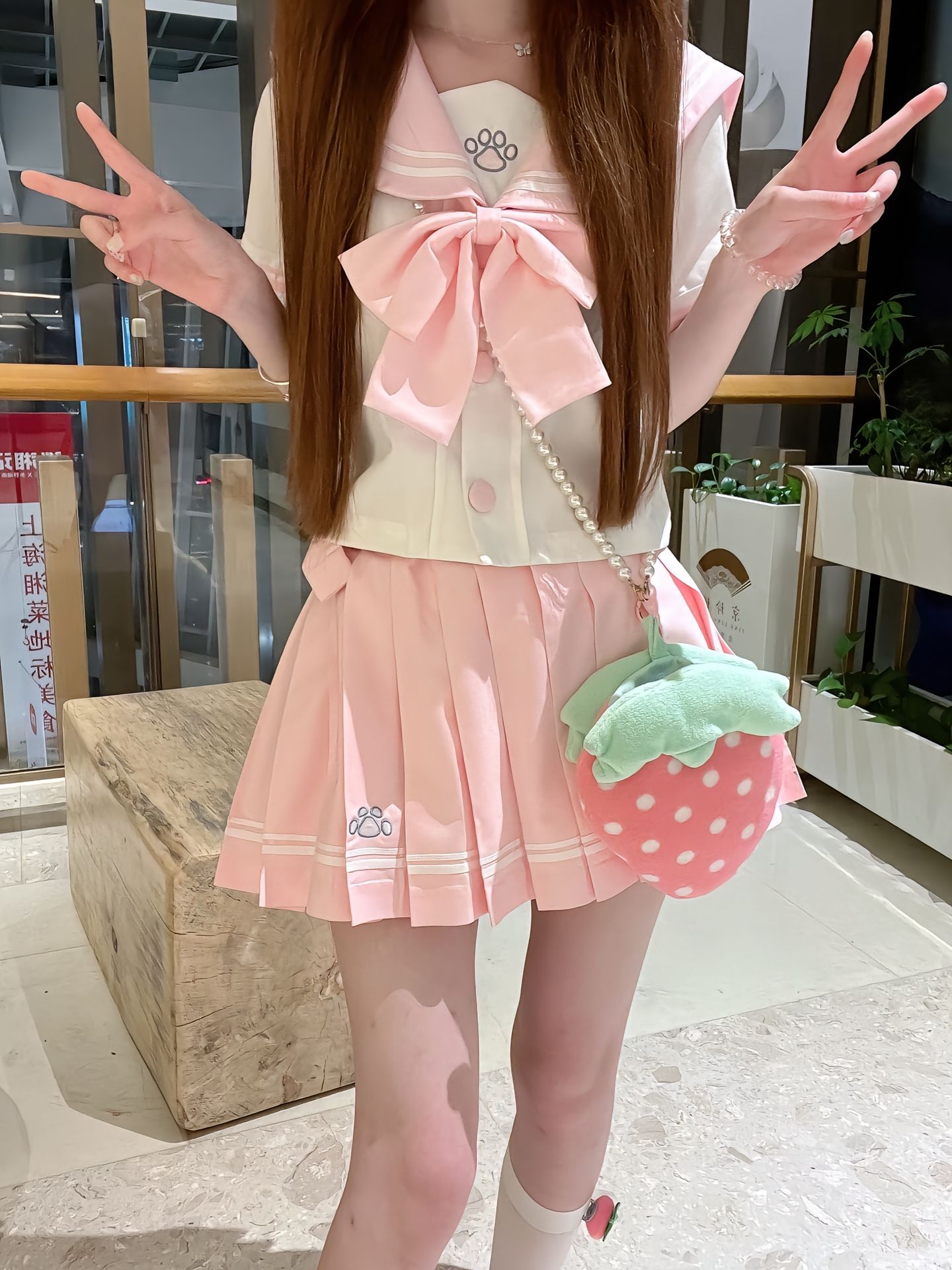 2026新款草莓奶油草莓jk制服套装水手服可爱日系软妹